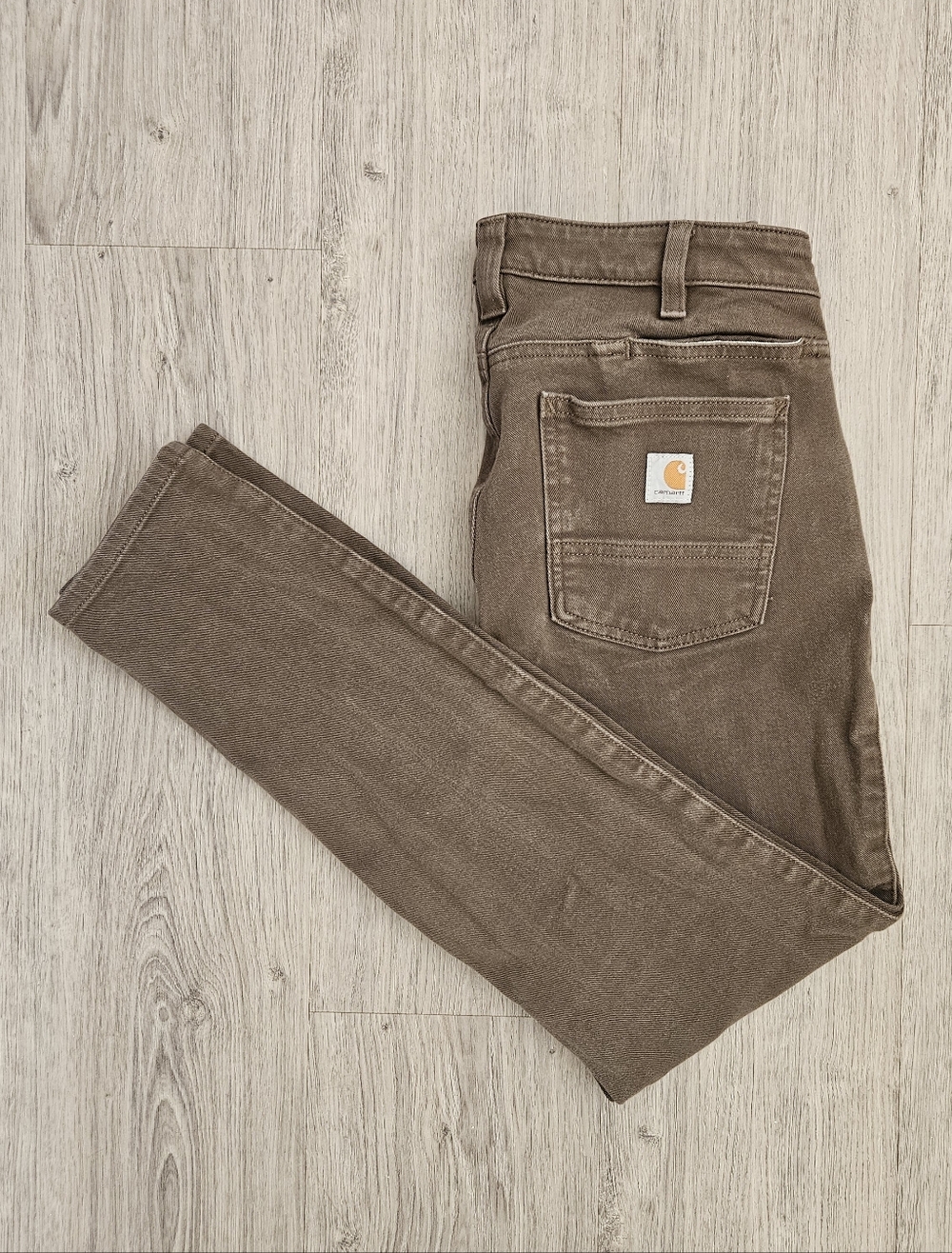 Carhartt Sz 6 Slim Fit Women’s Jeans - Olive Brown